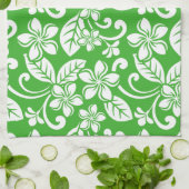 ISLAND PLUMERIA (CITRUS GREEN) THEEDOEK (Gevouwen)