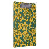 ISLAND PLUMERIA (DARK GREEN/GOLD) KLEMBORD (Rechts)