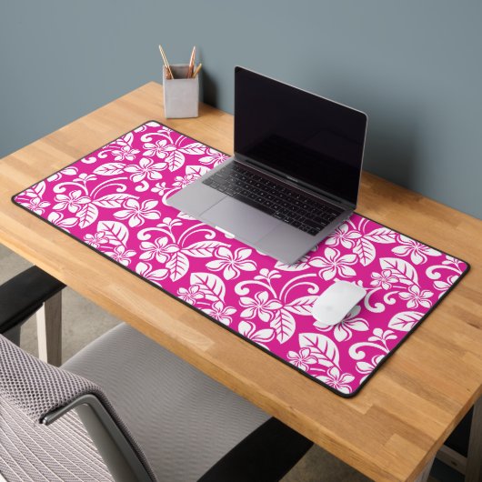 ISLAND PLUMERIA (HOT PINK) BUREAUMAT (Kantoor 2)