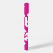 ISLAND PLUMERIA (HOT PINK) Hoesje-Mate iPhone CASE (Achterkant / Rechts)