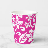 ISLAND PLUMERIA (HOT PINK) PAPIEREN BEKERS (Achterkant)