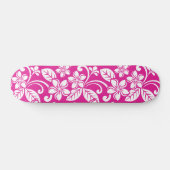 ISLAND PLUMERIA (HOT PINK) PERSOONLIJK SKATEBOARD (Horizontaal)