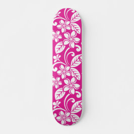 ISLAND PLUMERIA (HOT PINK) PERSOONLIJK SKATEBOARD