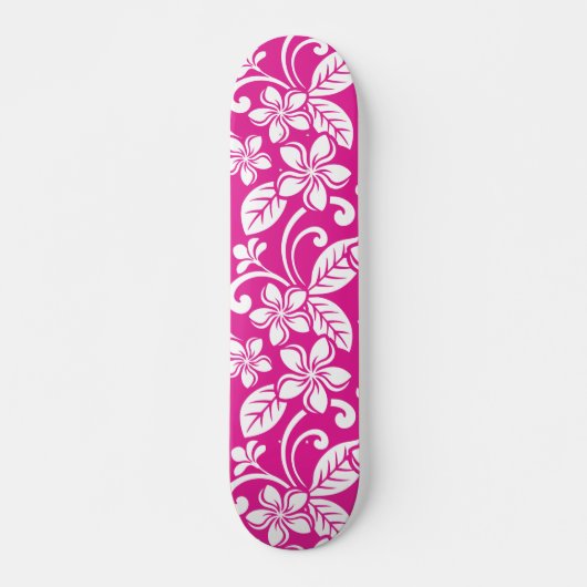 ISLAND PLUMERIA (HOT PINK) PERSOONLIJK SKATEBOARD (Voorkant)