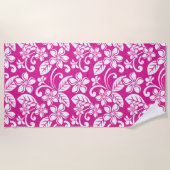 ISLAND PLUMERIA (HOT PINK) STRANDLAKEN (Voorkant)