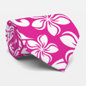 ISLAND PLUMERIA (HOT PINK) STROPDAS (Opgerold)