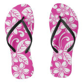 ISLAND PLUMERIA (HOT PINK) TEENSLIPPERS (Voetbed)