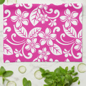 ISLAND PLUMERIA (HOT PINK) THEEDOEK (Gevouwen)