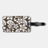 ISLAND PLUMERIA (KOFFIE BROWN) BAGAGELABEL (Achterkant horizontaal)