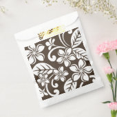 ISLAND PLUMERIA (KOFFIE BROWN) BEDANKZAKJE (Gezegeld)