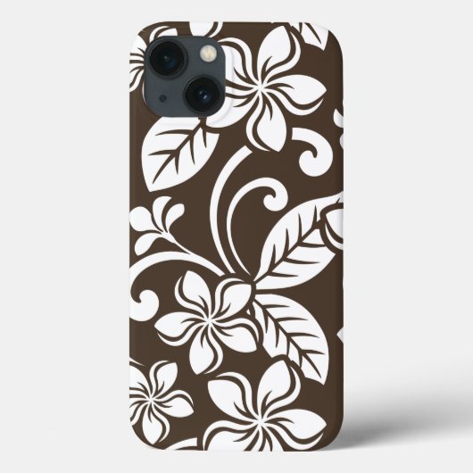 ISLAND PLUMERIA (KOFFIE BROWN) Case-Mate iPhone CASE (Achterkant)