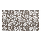 ISLAND PLUMERIA (KOFFIE BROWN) KUSSENSLOOP (Achterkant-Links)