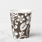 ISLAND PLUMERIA (KOFFIE BROWN) PAPIEREN BEKERS (Links)