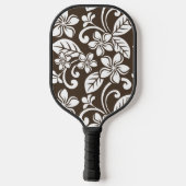 ISLAND PLUMERIA (KOFFIE BROWN) PICKLEBALL PADDLE (Achterkant)