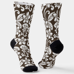 ISLAND PLUMERIA (KOFFIE BROWN) SOKKEN
