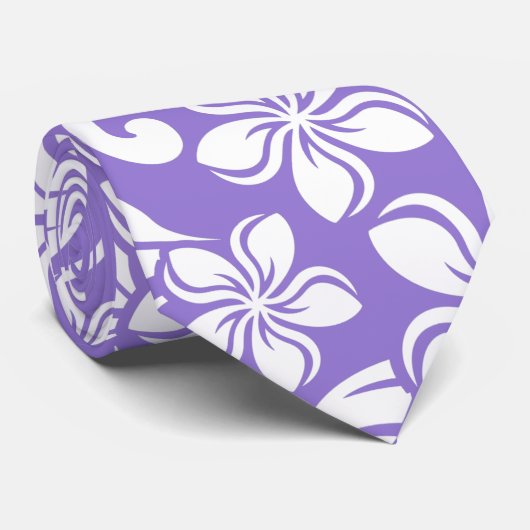 ISLAND PLUMERIA (LAVENDER) STROPDAS (Opgerold)