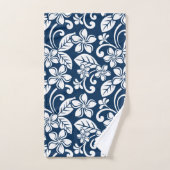 ISLAND PLUMERIA (NAVY) BATH TOWEL SET BAD HANDDOEK (Handdoek)