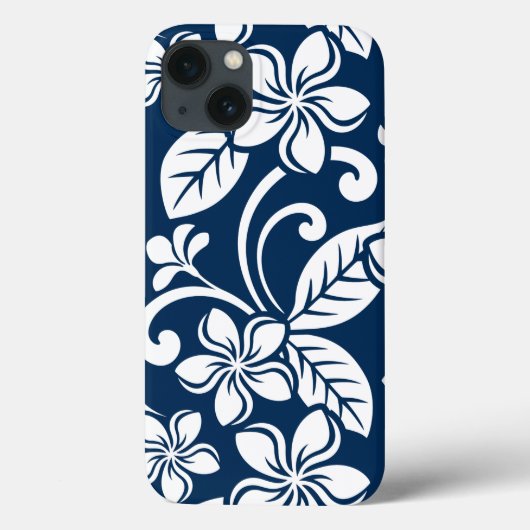 ISLAND PLUMERIA (NAVY BLUE) Case-Mate iPhone CASE (Achterkant)