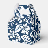 ISLAND PLUMERIA (NAVY BLUE) FAVOR BOX BEDANKDOOSJES (Achterkant)
