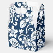 ISLAND PLUMERIA (NAVY BLUE) FAVOR BOX BEDANKDOOSJES (Geopend)