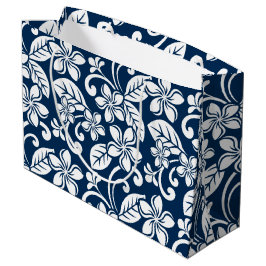 ISLAND PLUMERIA (NAVY BLUE) GROOT CADEAUZAKJE
