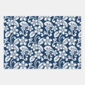 ISLAND PLUMERIA (NAVY BLUE) INPAKPAPIER VEL (Voorkant)