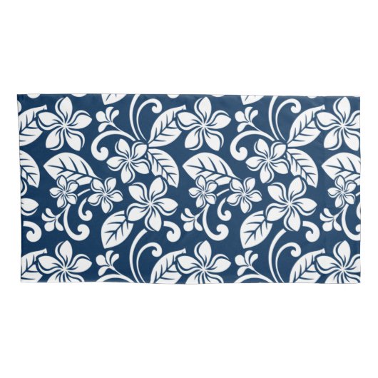 ISLAND PLUMERIA (NAVY BLUE) KUSSENSLOOP (Achterkant-Rechts)