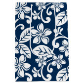 ISLAND PLUMERIA (NAVY BLUE) MEDIUM CADEAUZAKJE (Achterkant)