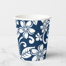 ISLAND PLUMERIA (NAVY BLUE)