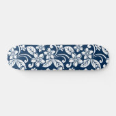 ISLAND PLUMERIA (NAVY BLUE) PERSOONLIJK SKATEBOARD (Horizontaal)