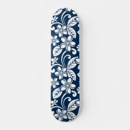 ISLAND PLUMERIA (NAVY BLUE) PERSOONLIJK SKATEBOARD