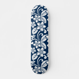 ISLAND PLUMERIA (NAVY BLUE) PERSOONLIJK SKATEBOARD