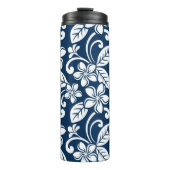 ISLAND PLUMERIA (NAVY BLUE) THERMOSBEKER (Voorkant)