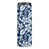 ISLAND PLUMERIA (NAVY BLUE) THERMOSBEKER (Achterkant)