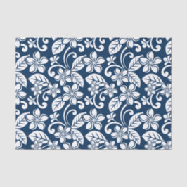 ISLAND PLUMERIA (NAVY BLUE) TISSUEPAPIER