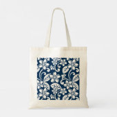 ISLAND PLUMERIA (NAVY BLUE) TOTE BAG (Achterkant)
