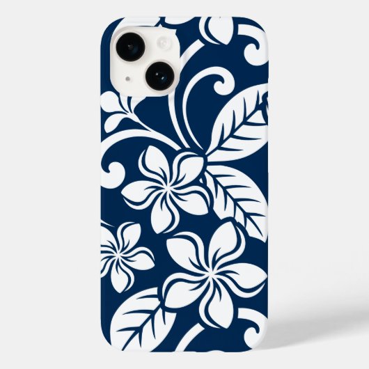 ISLAND PLUMERIA (NAVY) Case-Mate iPhone CASE (Achterkant)