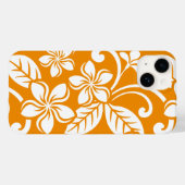 ISLAND PLUMERIA (ORANJE) Hoesje-Mate iPhone CASE (Achterkant (horizontaal))