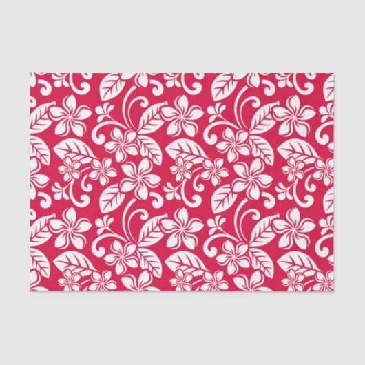 ISLAND PLUMERIA (RED) TISSUEPAPIER (Voorkant)