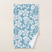 ISLAND PLUMERIA (SLATE BLUE) BATH TOWEL SET BAD HANDDOEK (Handdoek)