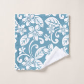 ISLAND PLUMERIA (SLATE BLUE) BATH TOWEL SET BAD HANDDOEK (Wasdoekje)