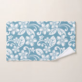 ISLAND PLUMERIA (SLATE BLUE) BATH TOWEL SET BAD HANDDOEK (Handdoek)