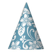 ISLAND PLUMERIA (SLATE BLUE) FEESTHOEDJES (Links)