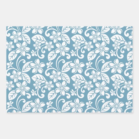 ISLAND PLUMERIA (SLATE BLUE) INPAKPAPIER VEL (Voorkant 3)