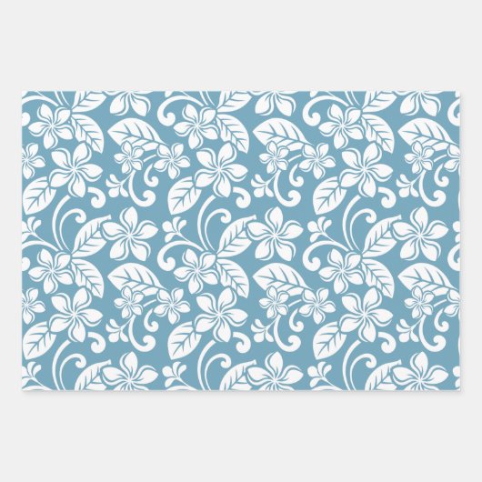 ISLAND PLUMERIA (SLATE BLUE) INPAKPAPIER VEL (Voorkant)