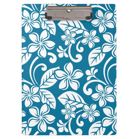 ISLAND PLUMERIA (SLATE BLUE) KLEMBORD (Voorkant)