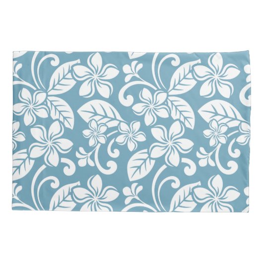 ISLAND PLUMERIA (SLATE BLUE) KUSSENSLOOP (Achterkant-Links)
