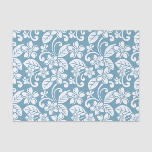 ISLAND PLUMERIA (SLATE BLUE) TISSUEPAPIER (Voorkant)