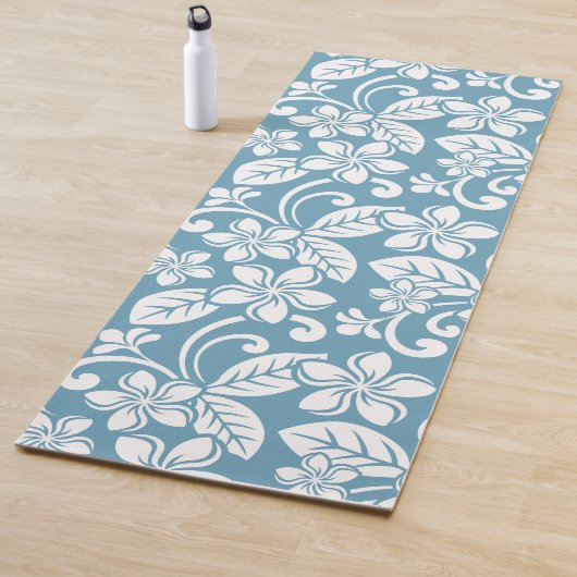 ISLAND PLUMERIA (SLATE BLUE) YOGAMAT (In situ)