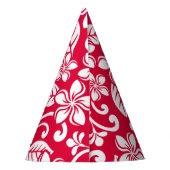 ISLAND PLUMERIA (STRAWBERRY RED) FEESTHOEDJES (Achterkant)